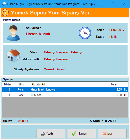 Yemek Sepeti