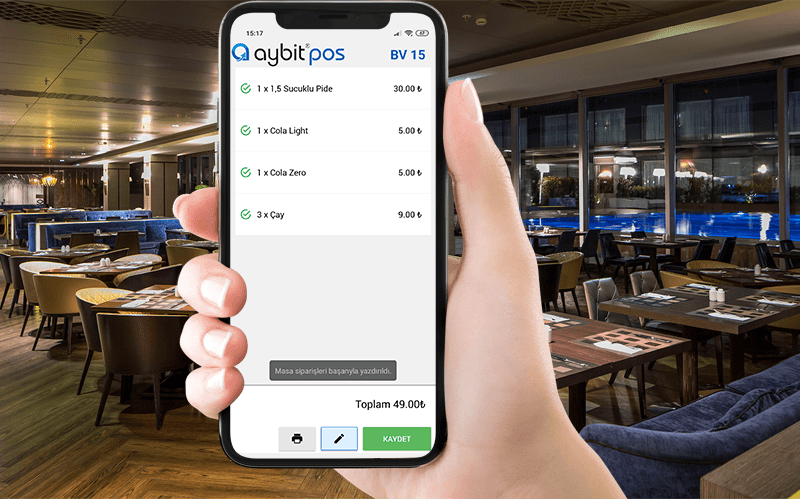 AybitPOS Mobil ile Siparişler Şimdi Çok Daha Kolay