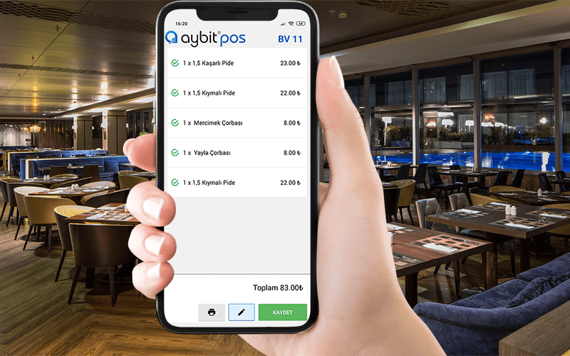AybitPOS Mobil ile Siparişler Şimdi Çok Daha Kolay